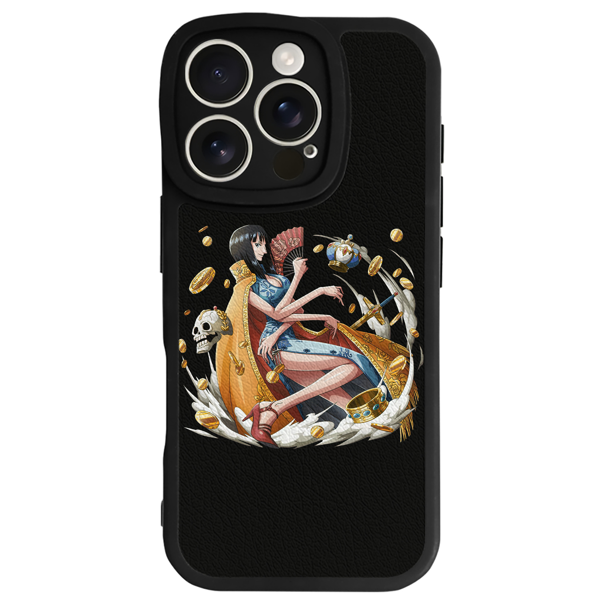 （画像用） ワンピース ニコ・ロビン ONE PIECE Nico Robin 【iPhone 16シリーズ対応】シリコンスマホケース（レザー調） 材質：シリコン